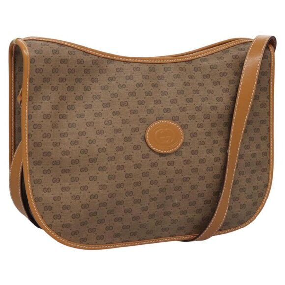 GUCCI Micro GG Supreme Shoulder Bag PVC Beige Gold 001 090 1036 Auth ep7828 - Picture 1 of 16